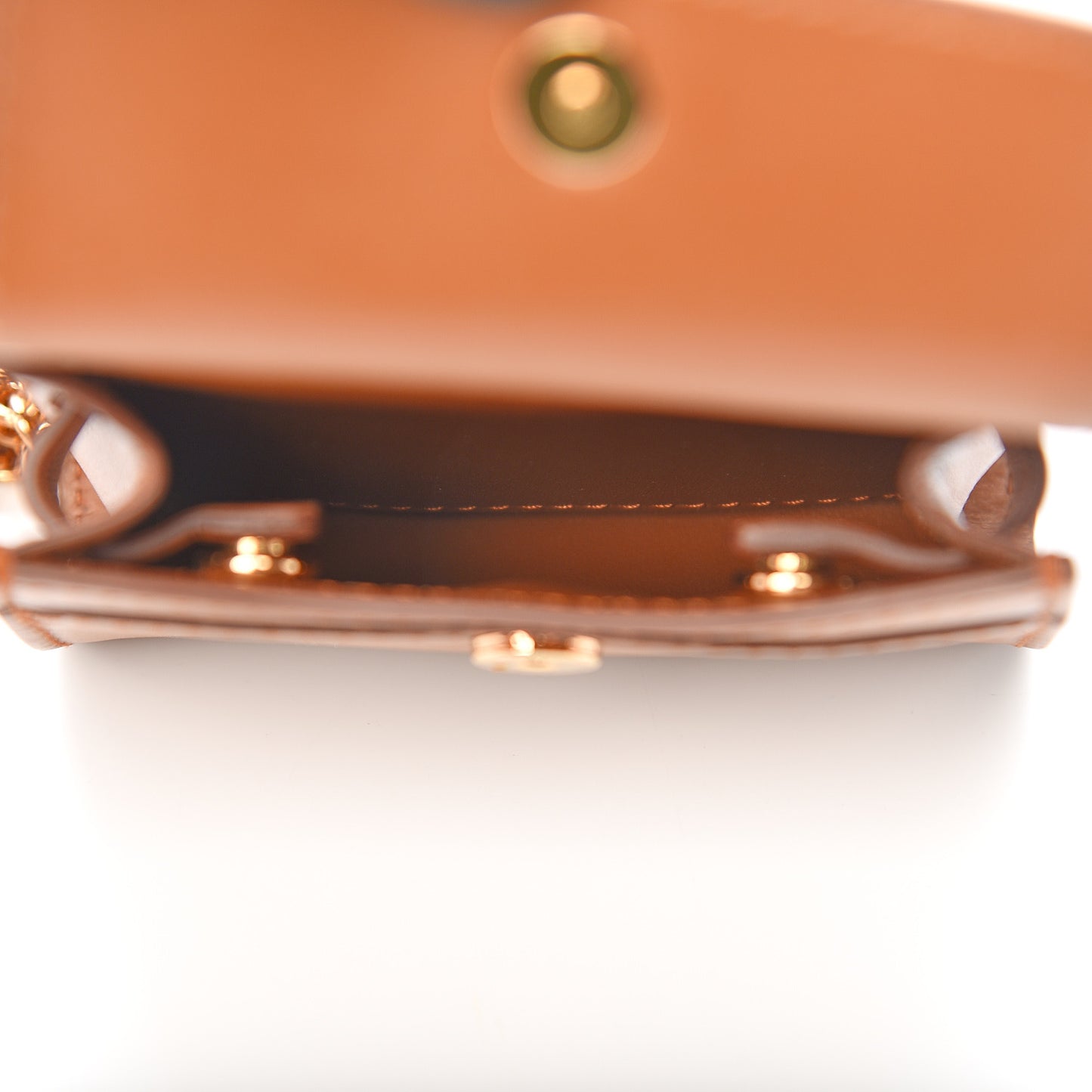 Calfskin Micro 58 Miss Sicily Satchel Brown