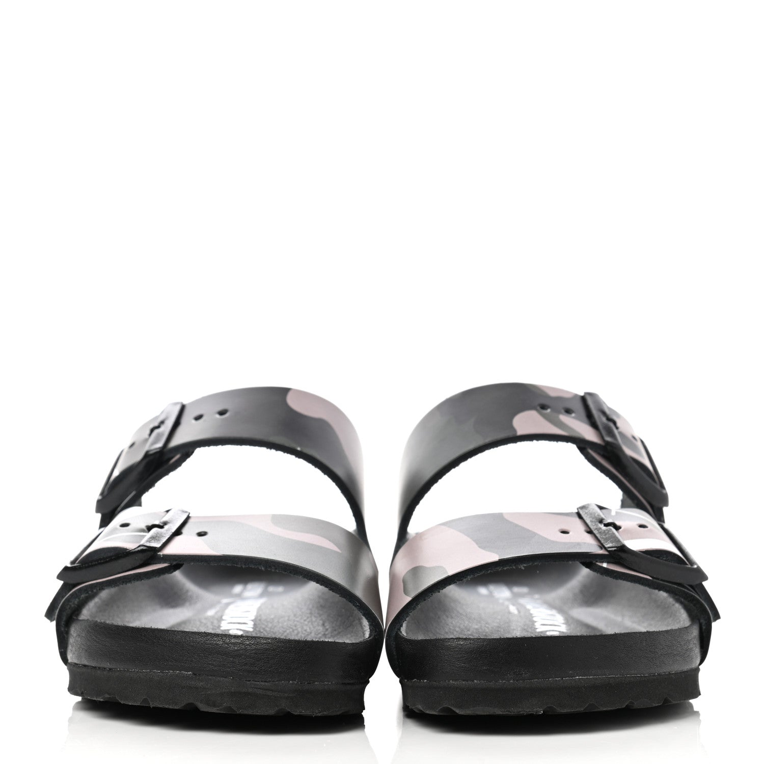 Valentino Garavani X BIRKENSTOCK Calfskin VLTN Arizona Slide Sandals 35 Army Green Poudre 2 of 9