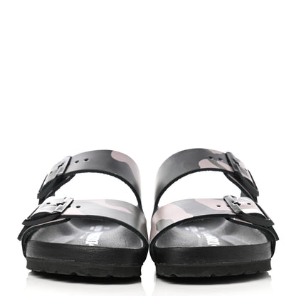 Valentino Garavani X BIRKENSTOCK Calfskin VLTN Arizona Slide Sandals 35 Army Green Poudre 2 of 9