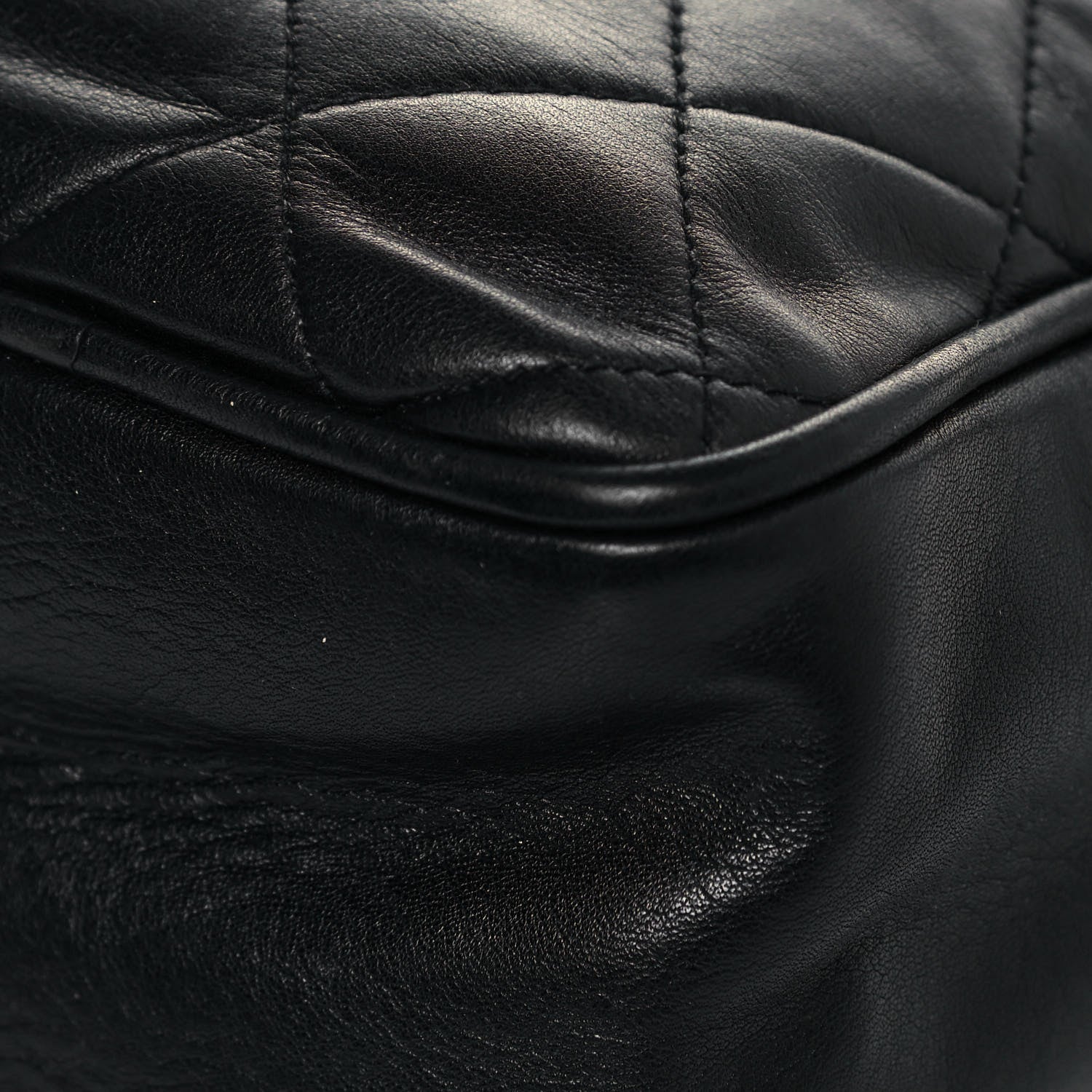 Chanel Lambskin Quilted Shoulder Bag Black 9 of 25
