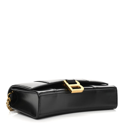 Balenciaga Shiny Box Calfskin Hourglass Chain Bag Black 4 of 13