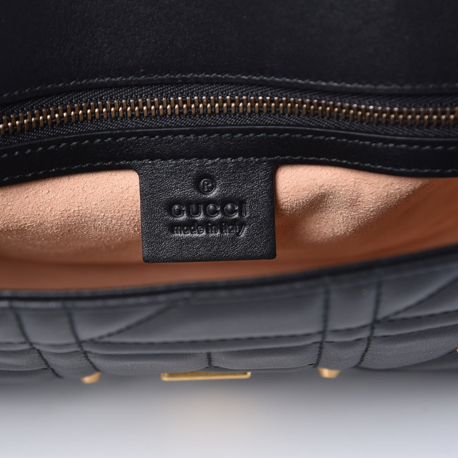 Gucci Calfskin Matelasse Studded Small Pearly GG Marmont Shoulder Bag Black 6 of 8