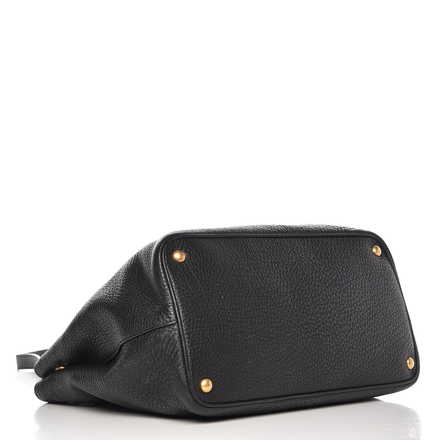 Prada Vitello Daino Tote Nero Black 5 of 12