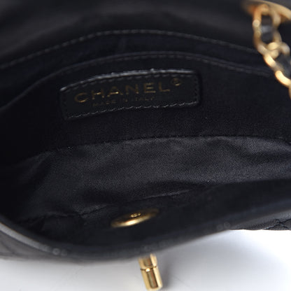 Chanel Lambskin Quilted Extra Mini Flap Black 5 of 9