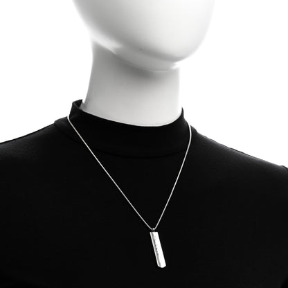 Tiffany Sterling Silver 1837 Bar Pendant Necklace 2 of 4