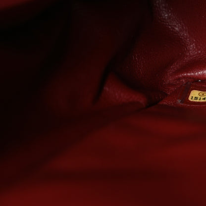 Chanel Caviar Quilted Jumbo Double Flap Dark Red 7 of 12