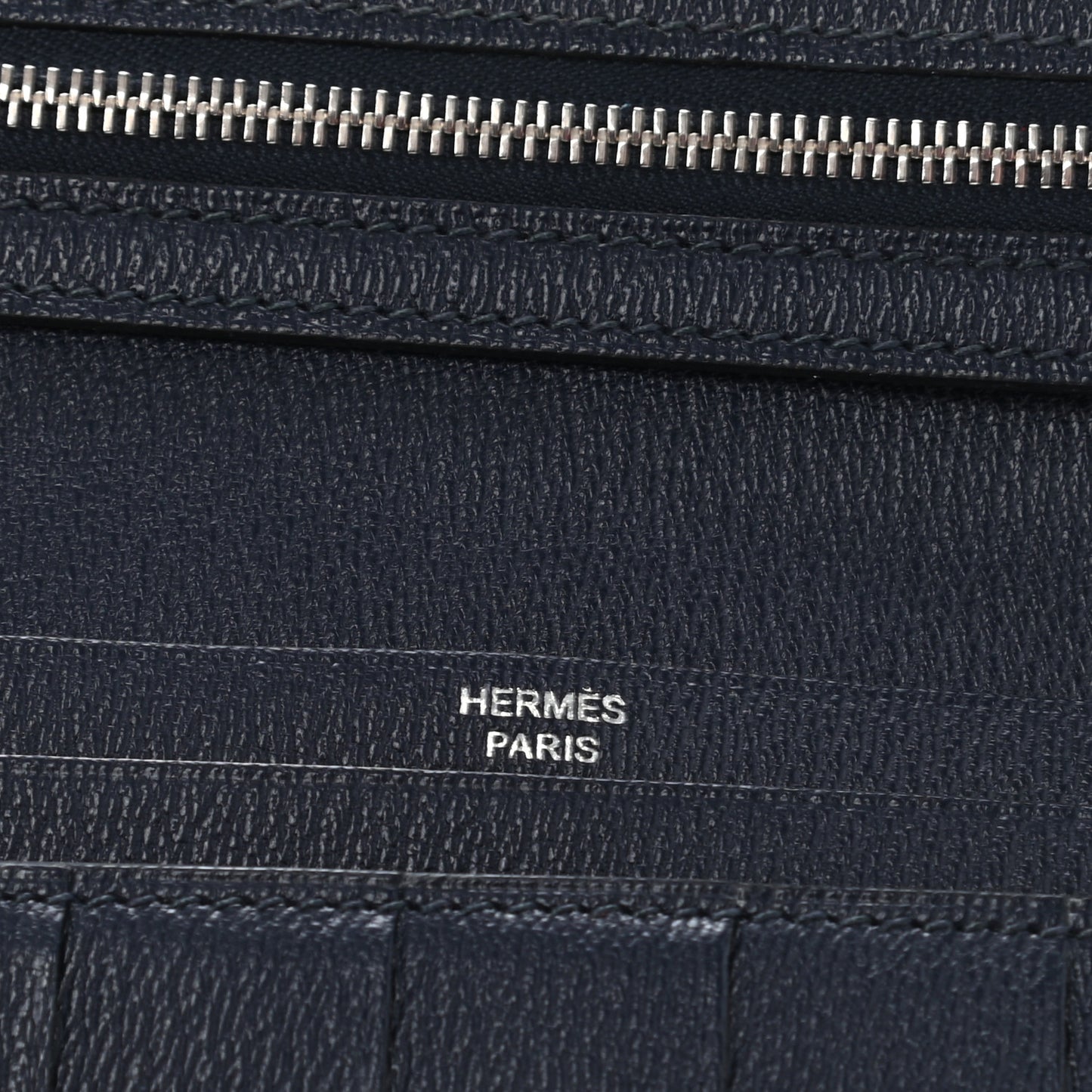 Shiny Alligator Bearn Wallet Bleu Marine