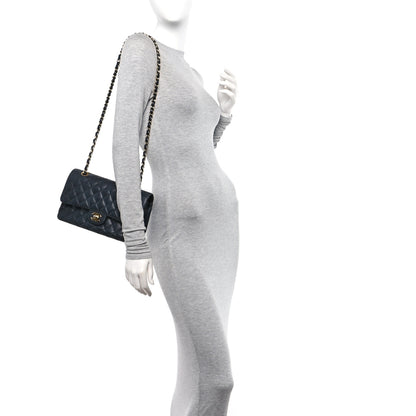 Chanel Caviar Quilted Medium Double Flap Black 2 of 10