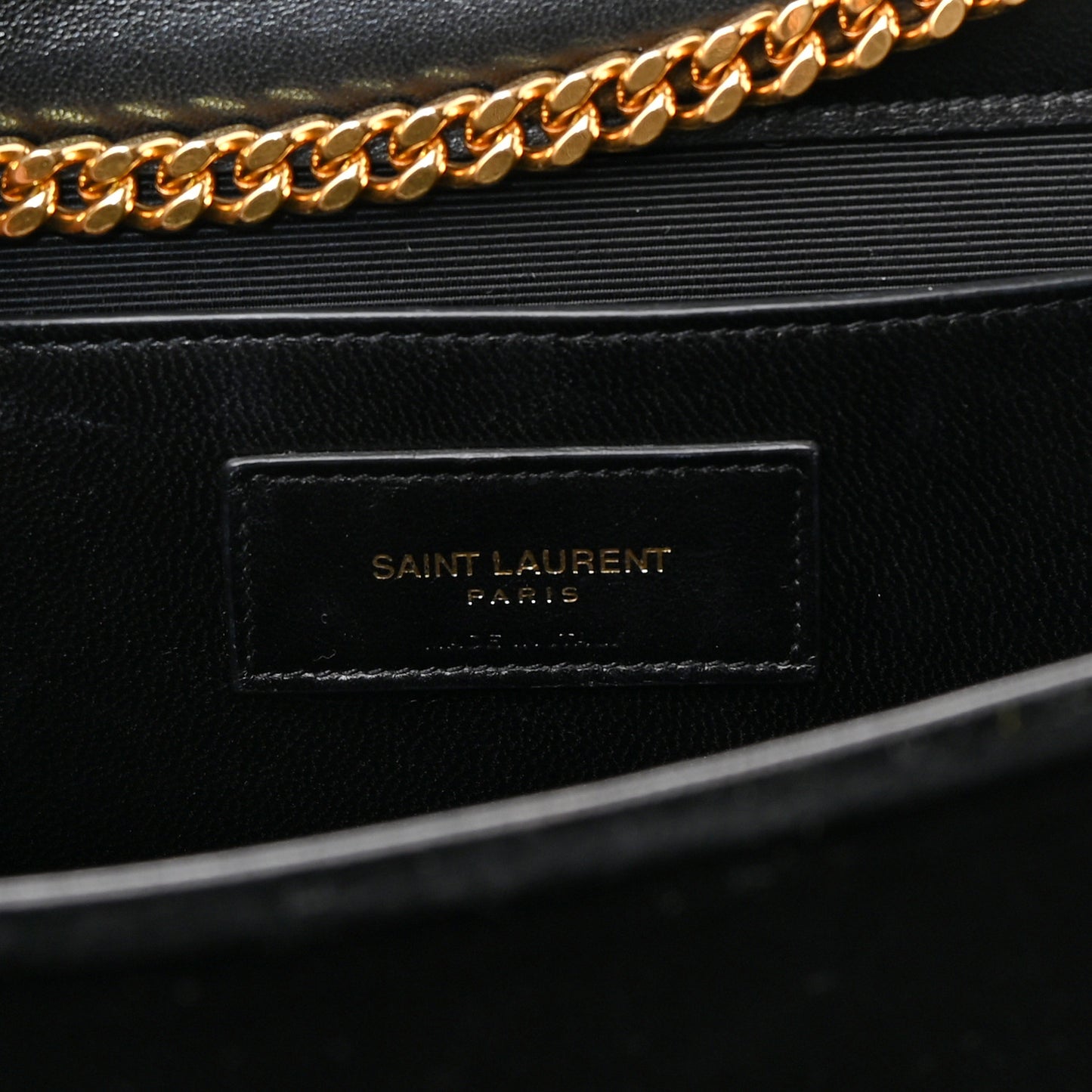 Velvet Medium Monogram Kate Tassel Shoulder Bag Black