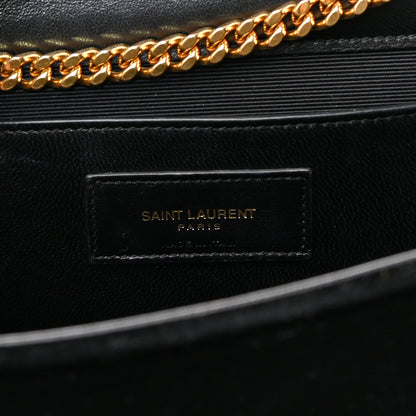 Saint Laurent Velvet Medium Monogram Kate Tassel Shoulder Bag Black 6 of 11