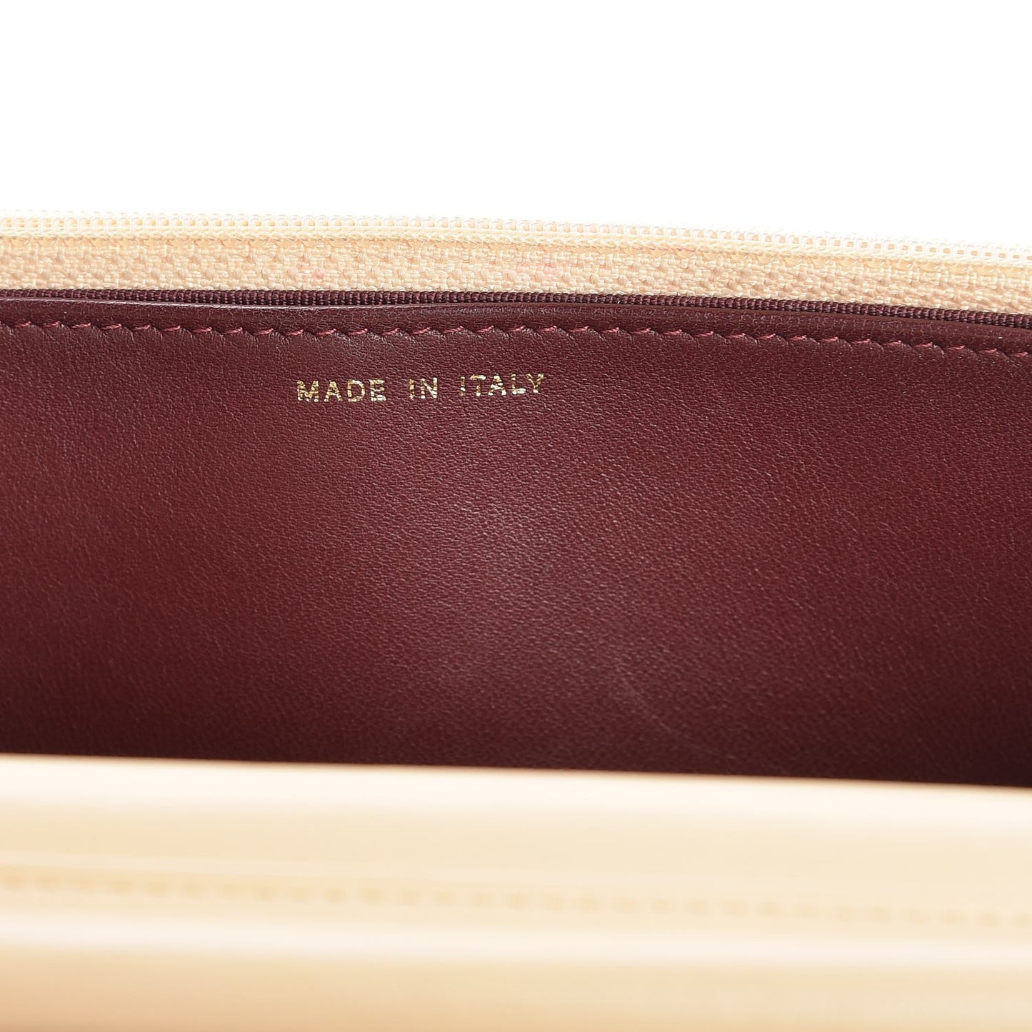 Lambskin Quilted Two Tone Wallet On Chain WOC Light Pink Burgundy