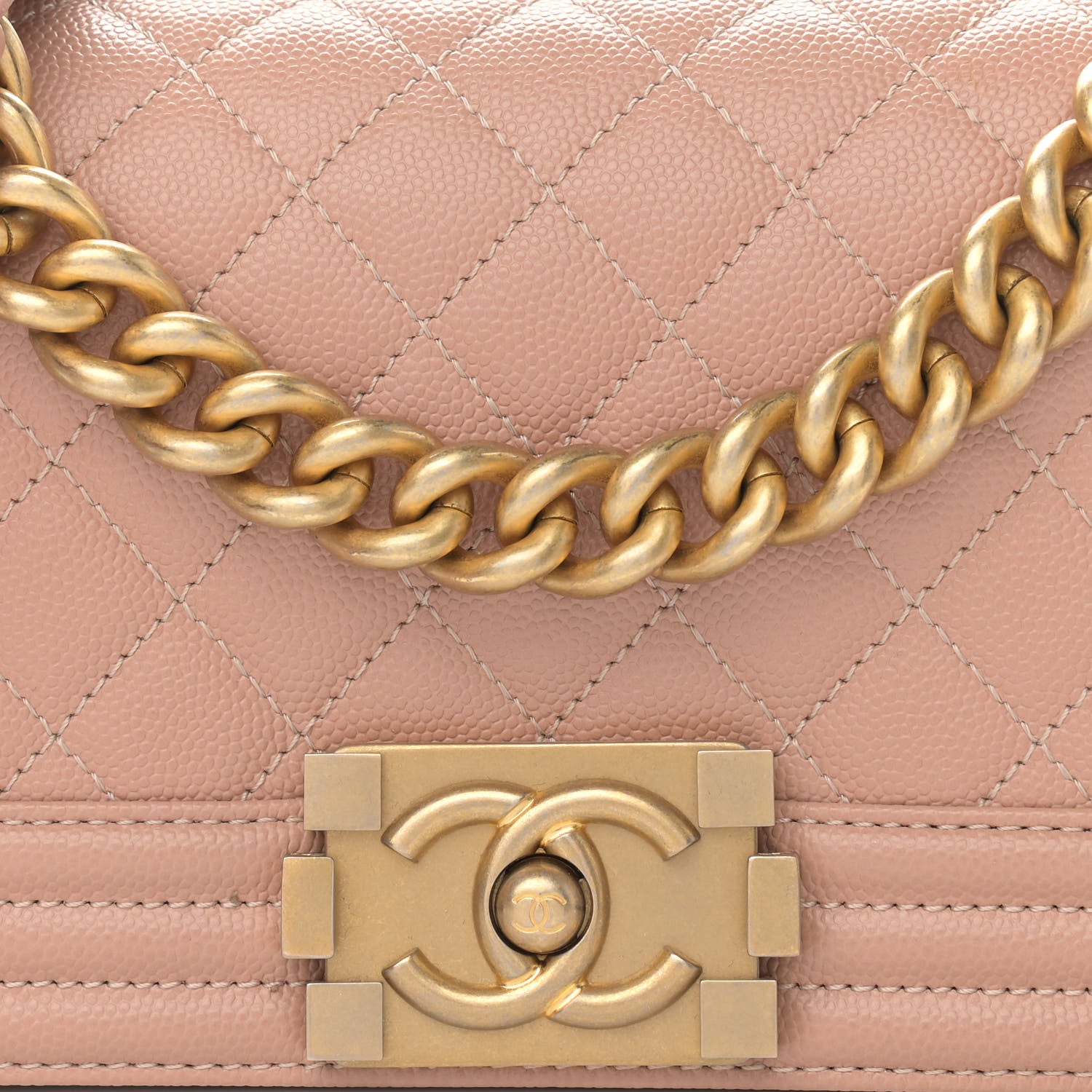Chanel Caviar Quilted Small Boy Flap Light Pink 8 of 10