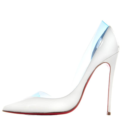 Christian Louboutin Miss Rigidaine Pumps 35 Aquamarine White 1 of 7