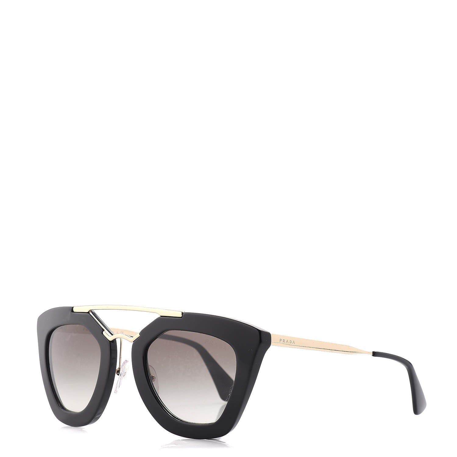 Prada Acetate Cinema Sunglasses SPR 09Q Black 1 of 9