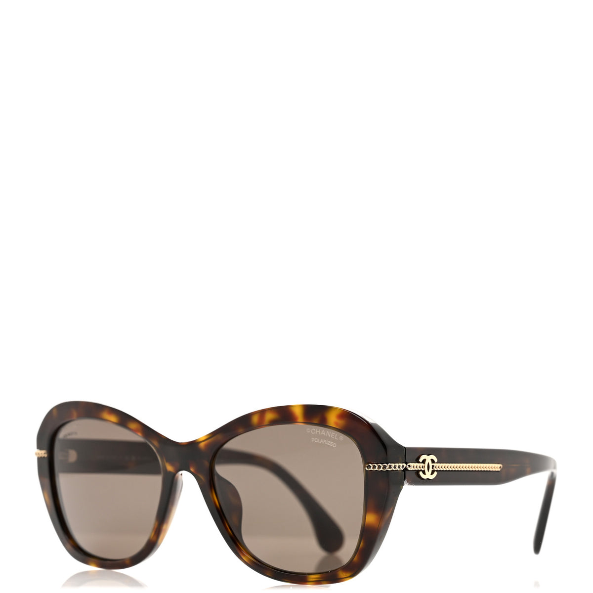 Acetate Polarized CC Butterfly Sunglasses 5510-A Dark Tortoise