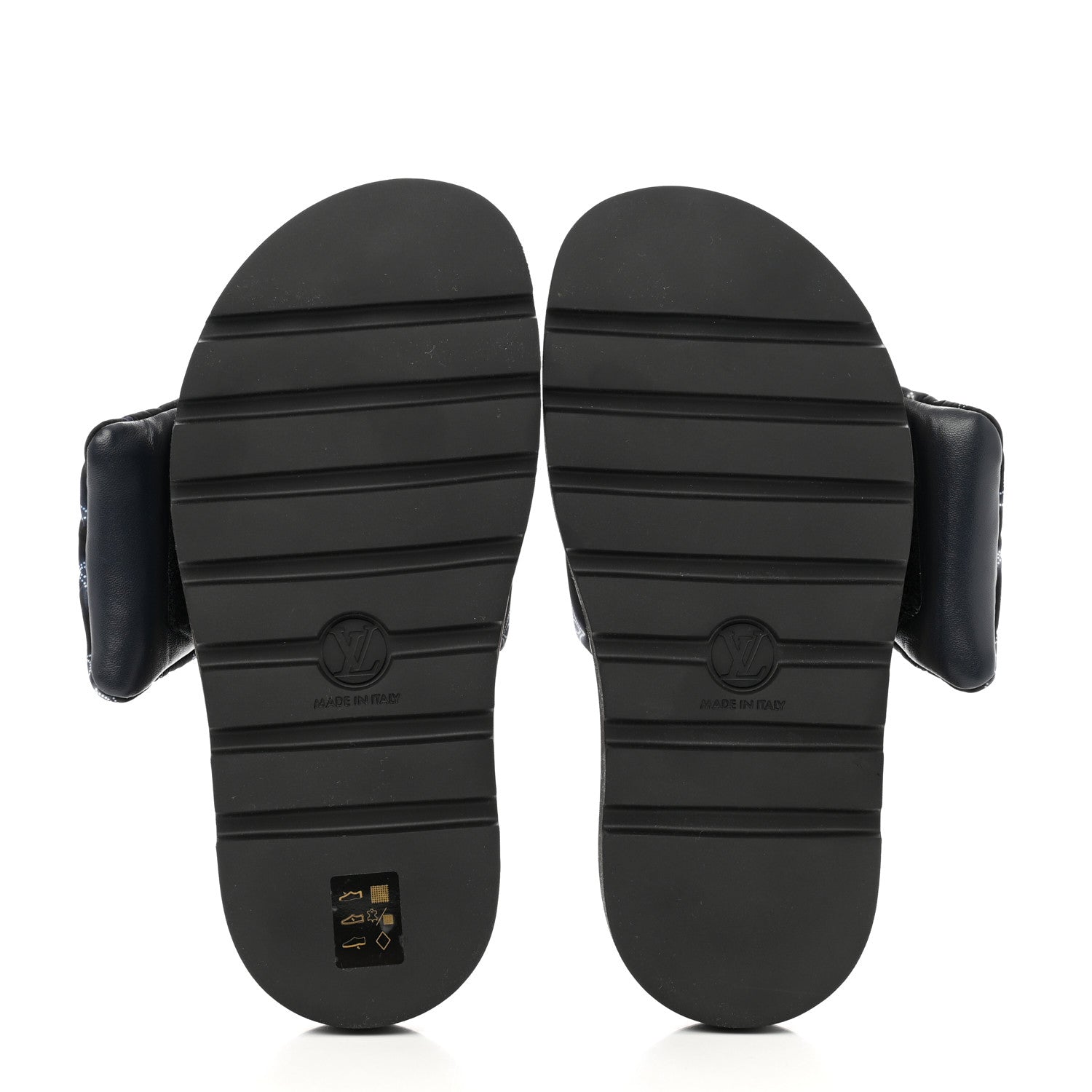 Louis Vuitton Nylon Monogram Womens Pool Pillow Comfort Mules 38 Navy Blue 5 of 8