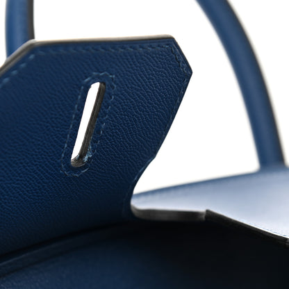 Hermes Madame Calfskin Birkin Sellier 30 Deep Blue 13 of 13