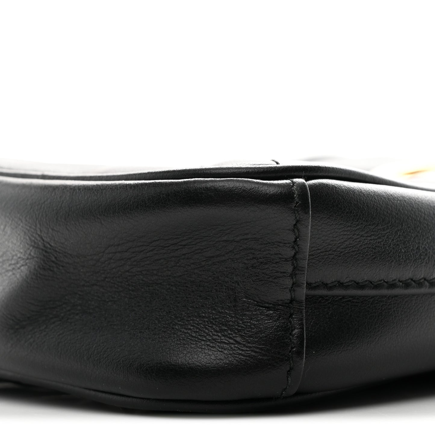 Calfskin Matelasse Mini GG Marmont Crossbody Bag Black