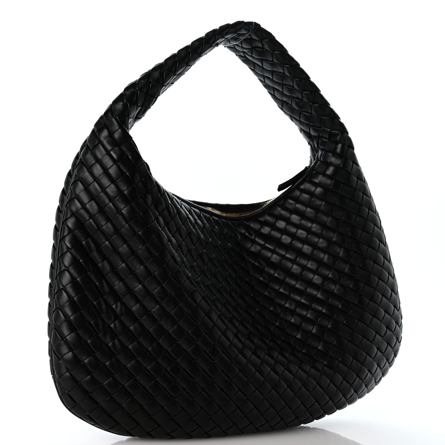 Bottega Veneta Supple Nappa Intrecciato Padded Medium Veneta Hobo Black 3 of 10