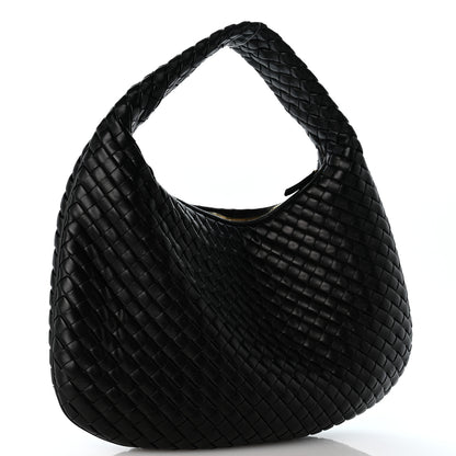Bottega Veneta Supple Nappa Intrecciato Padded Medium Veneta Hobo Black 3 of 10