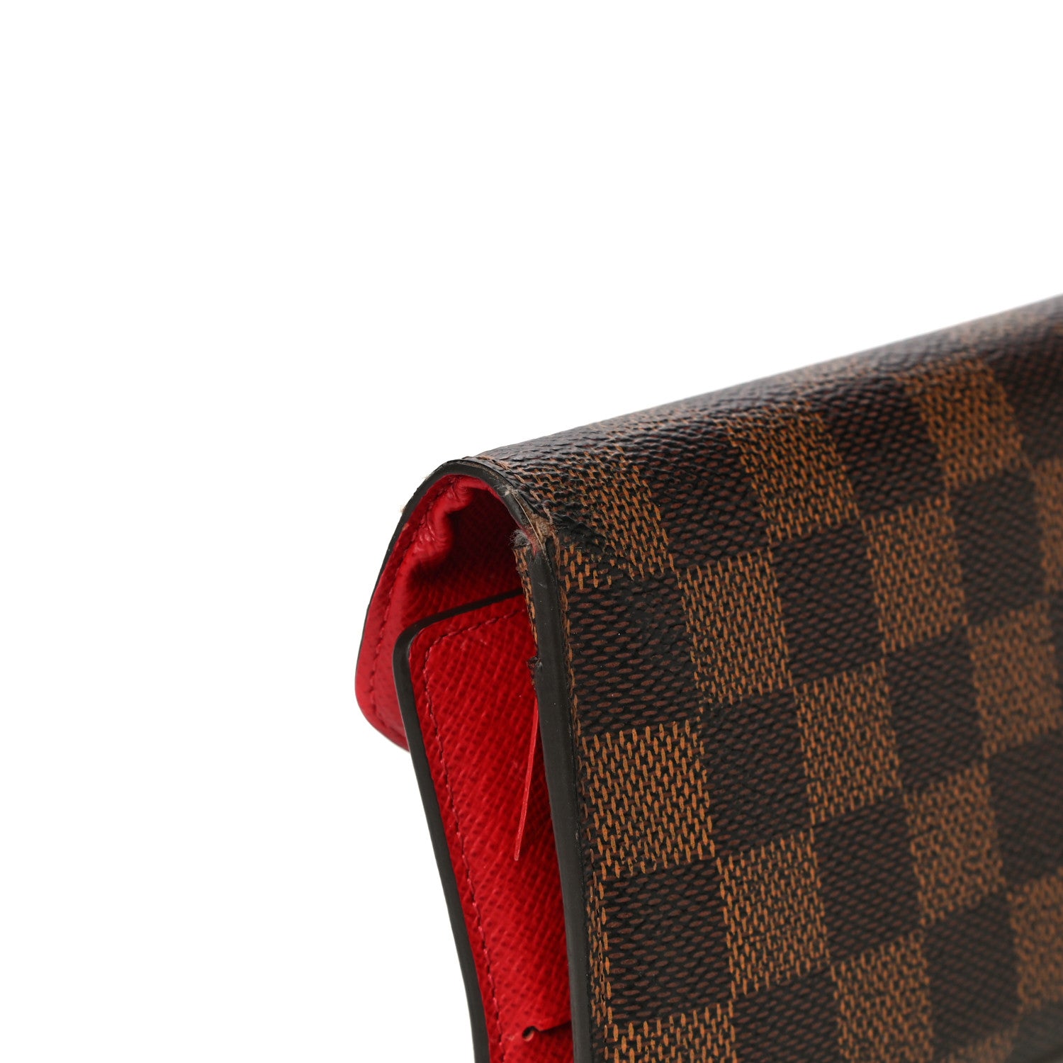Louis Vuitton Damier Ebene Josephine Wallet Red 21 of 23