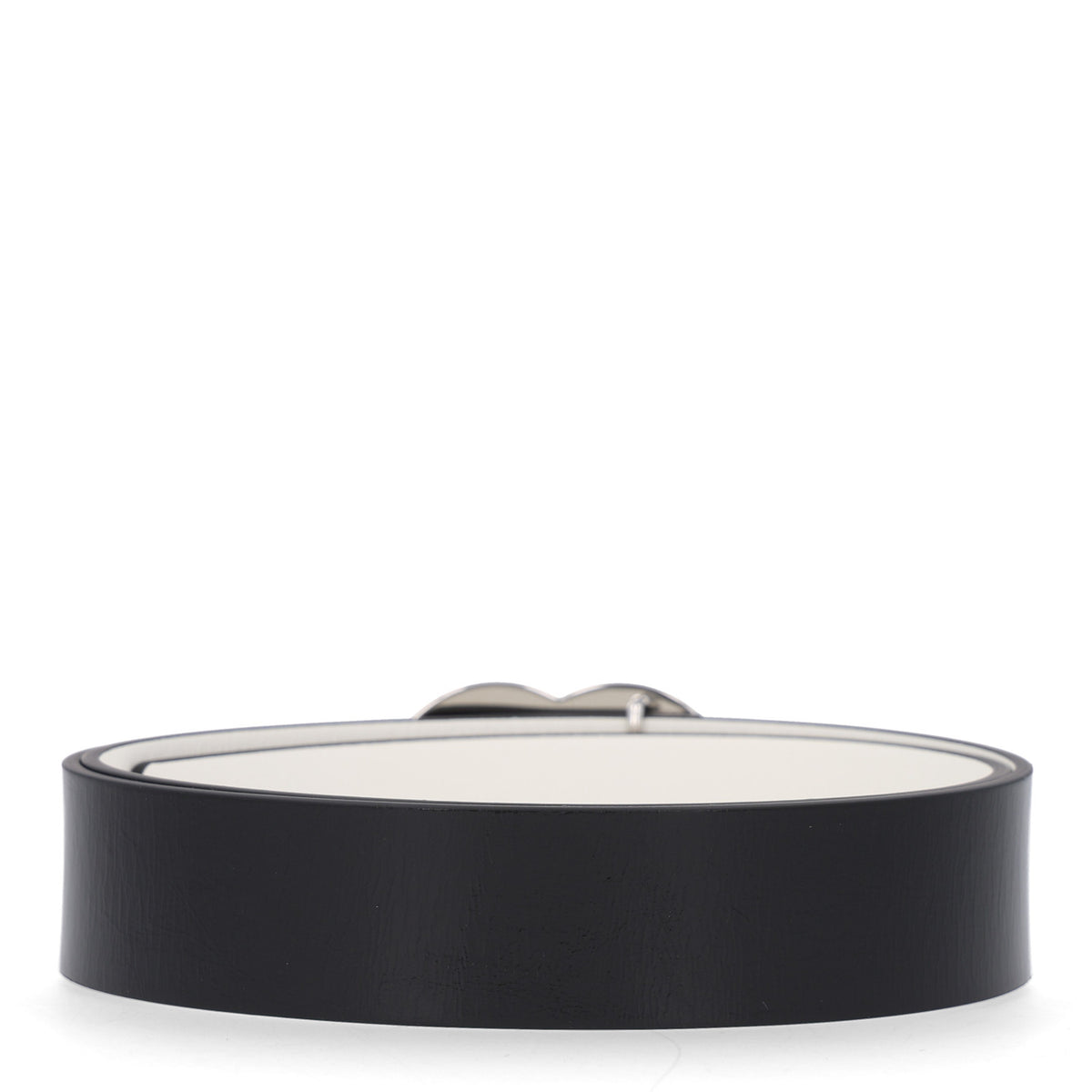 Patent Calfskin CC Reversible Belt 90 36 Black White