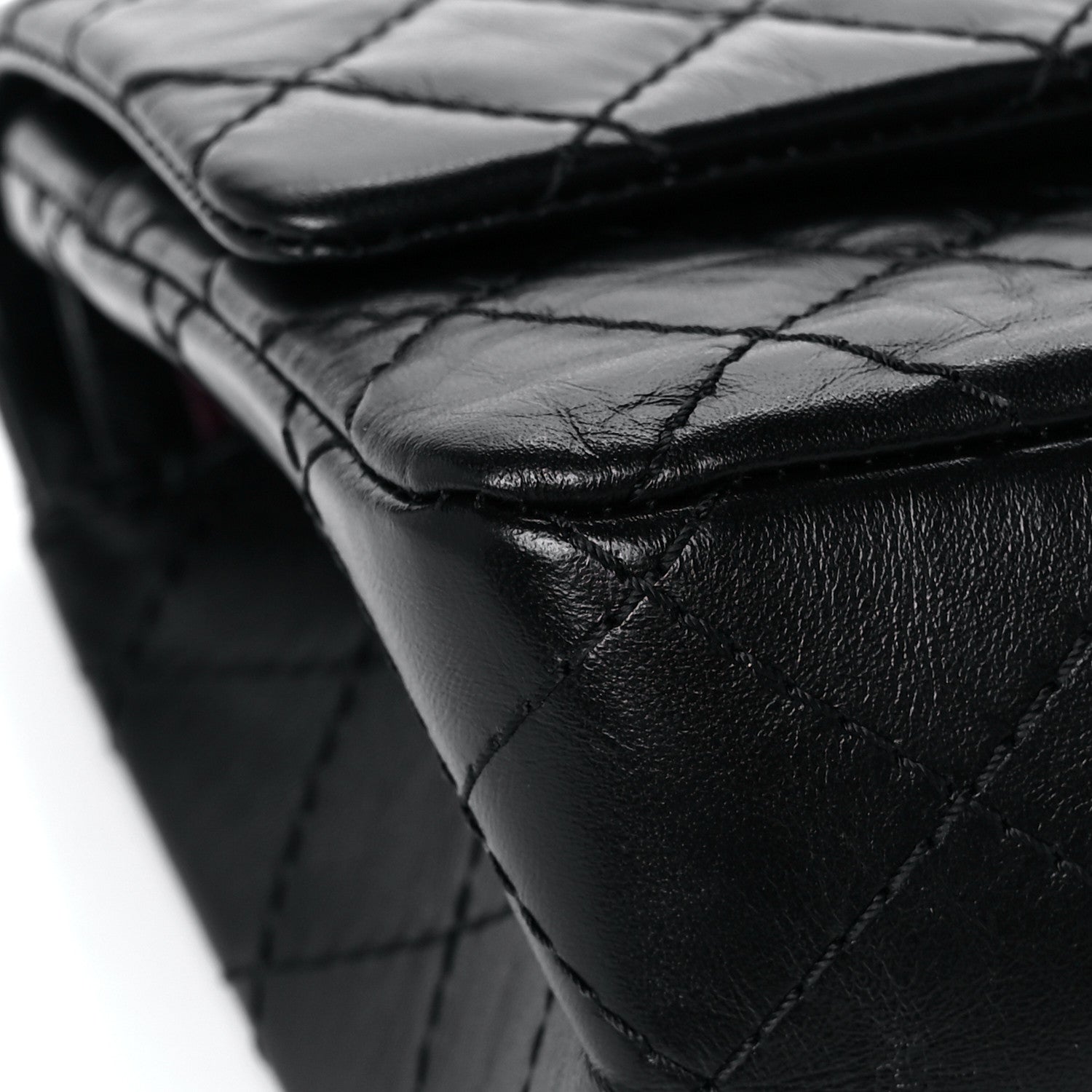 Chanel Aged Calfskin Quilted 2.55 Reissue 225 Flap Black 9 of 15