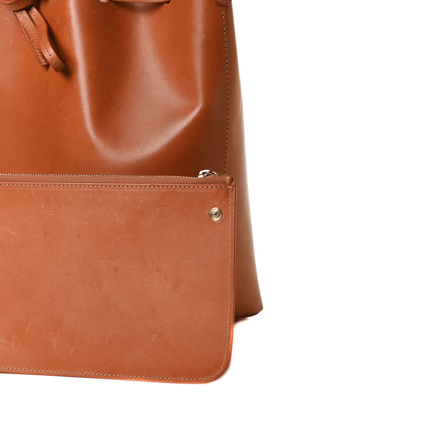 Mansur Gavriel Vegetable Tanned Calfskin Bucket Bag Cammello Rosa 19 of 21