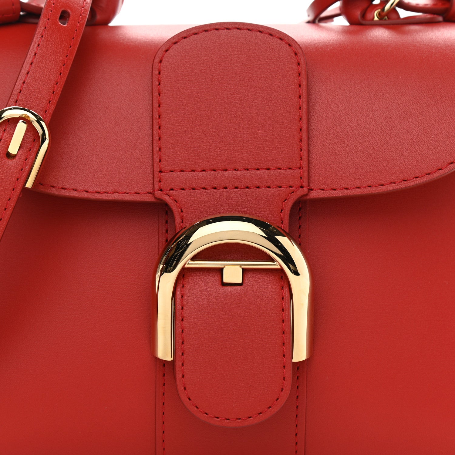 Delvaux Box Calfskin Mini Brillant Satchel Red 8 of 10