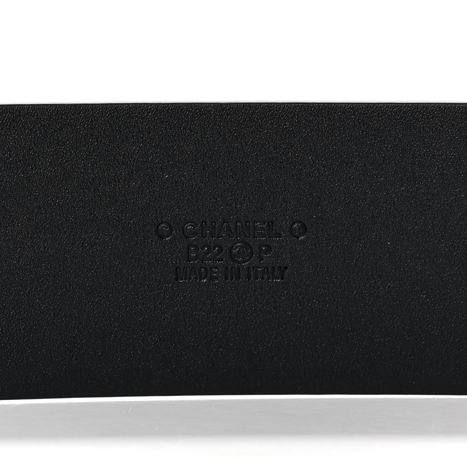 Chanel Calfskin CC Heart Coco In Love Belt 90 36 Black 3 of 7
