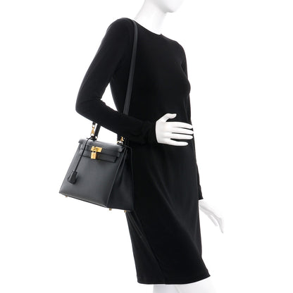 Hermes Epsom Kelly Sellier 28 Black 2 of 30
