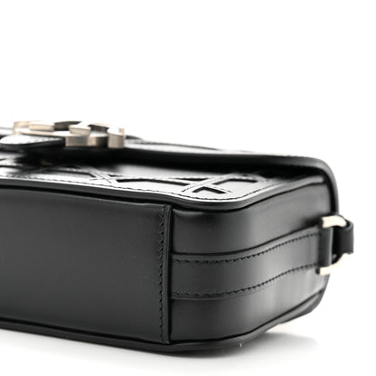 Christian Dior Calfskin Cosmo Laser Cut Cannage Mini Dior Charm Bag Black 9 of 9