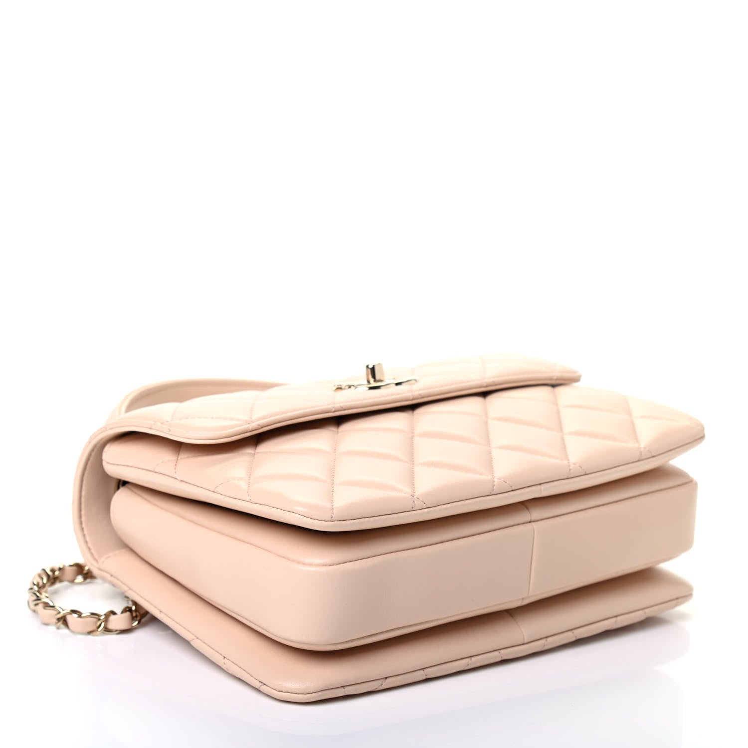 Chanel Lambskin Quilted Small Trendy CC Dual Handle Flap Bag Beige 3 of 4