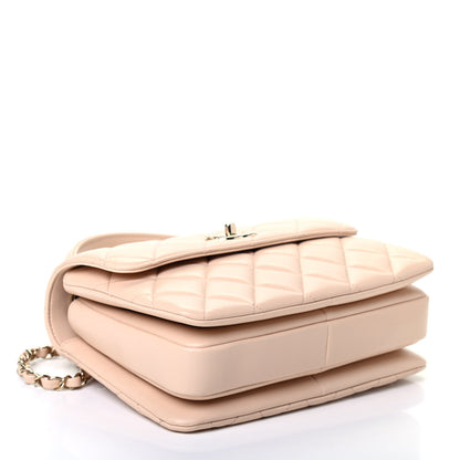 Chanel Lambskin Quilted Small Trendy CC Dual Handle Flap Bag Beige 3 of 4