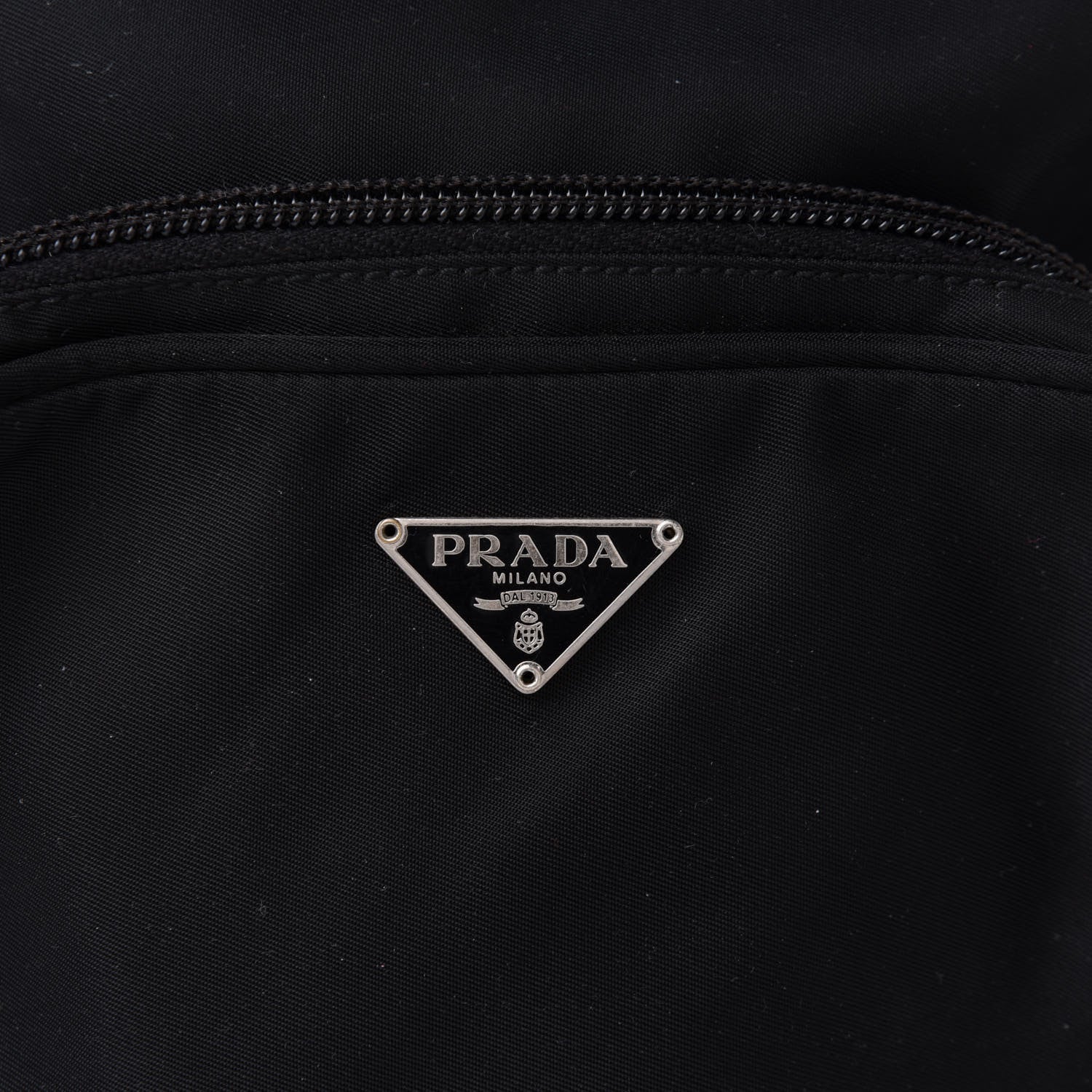 Prada Nylon Flat Messenger Bag Black 7 of 9