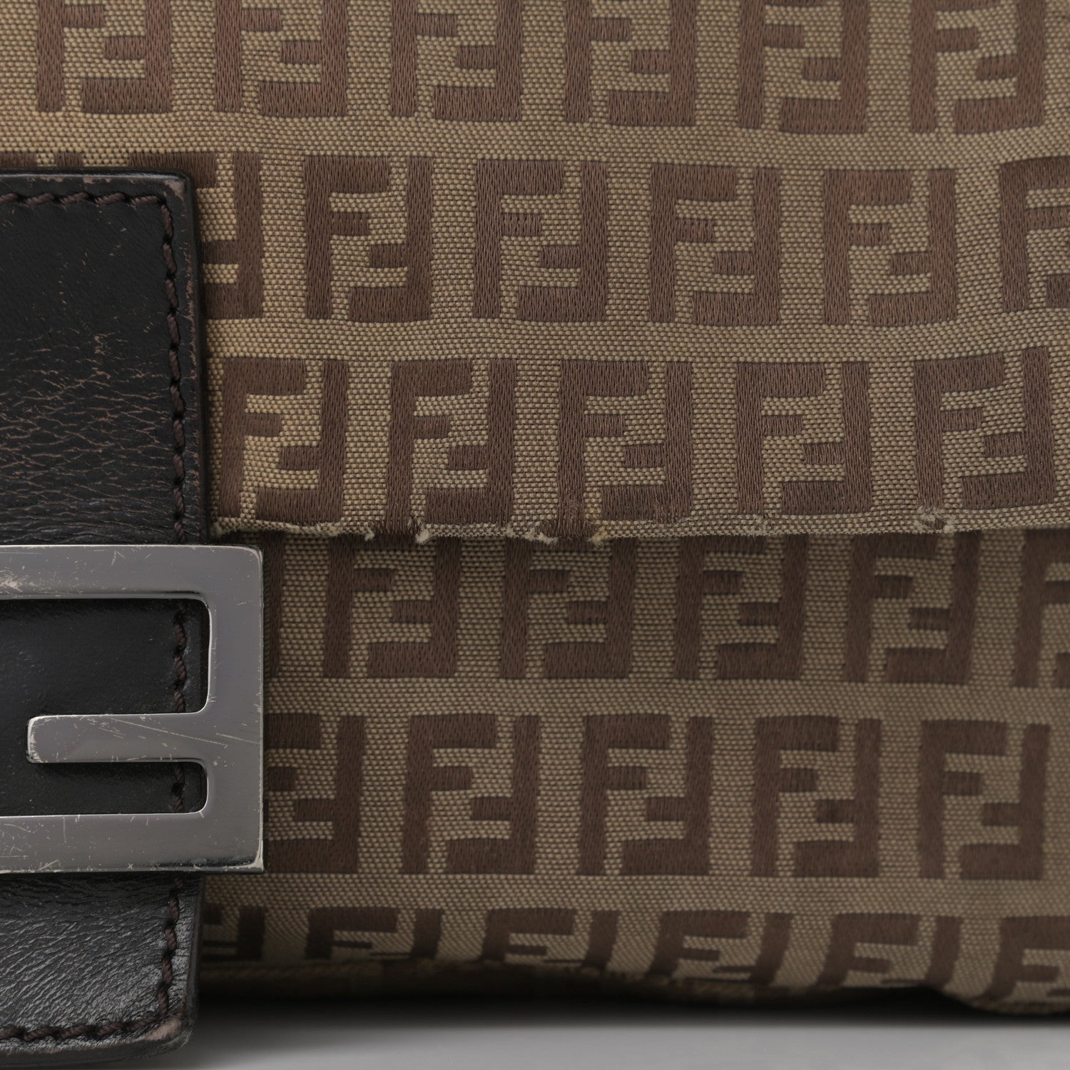 Fendi Zucchino Mama Baguette Dark Brown 10 of 14