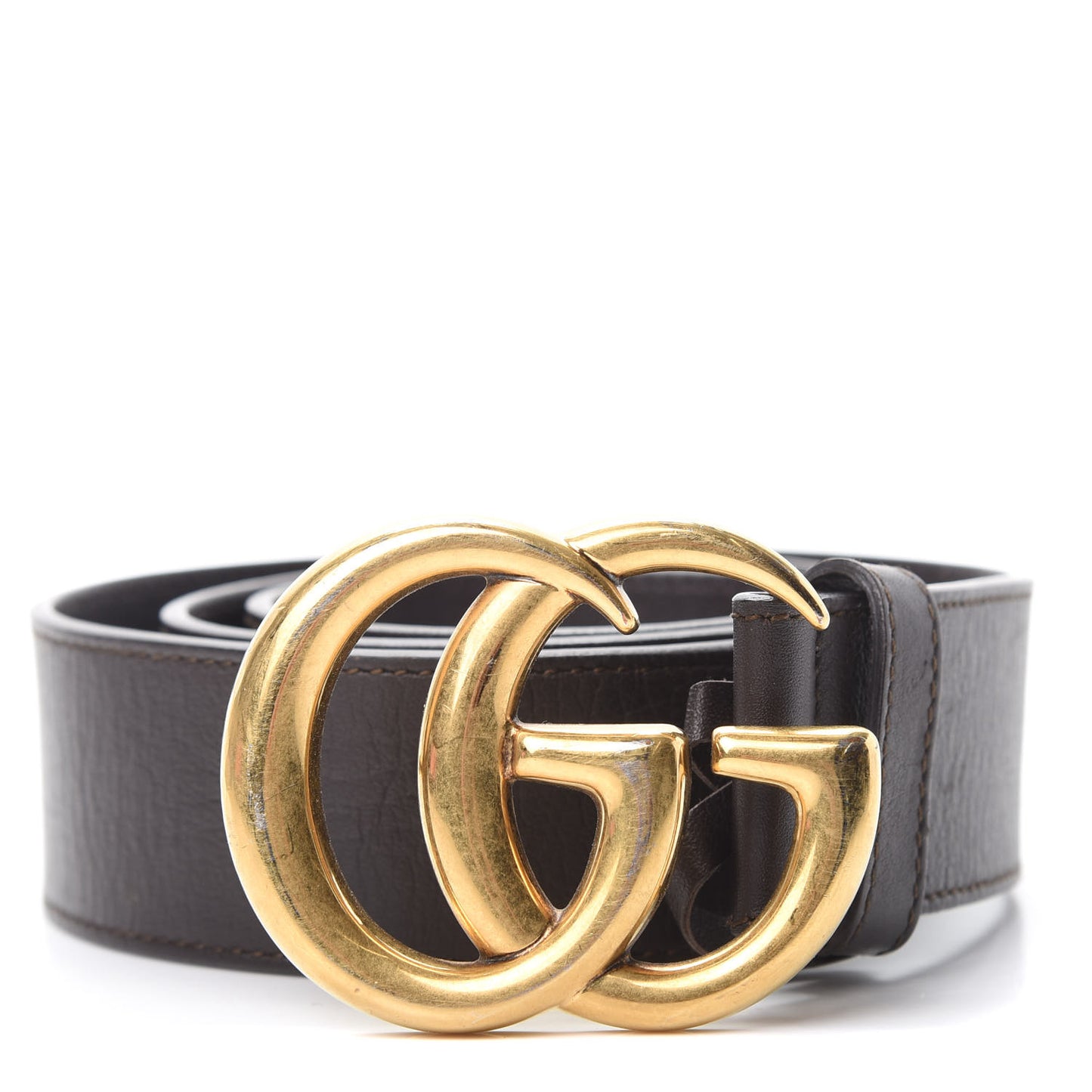 Calfskin Double G 40mm Belt 85 34 Dark Cocoa