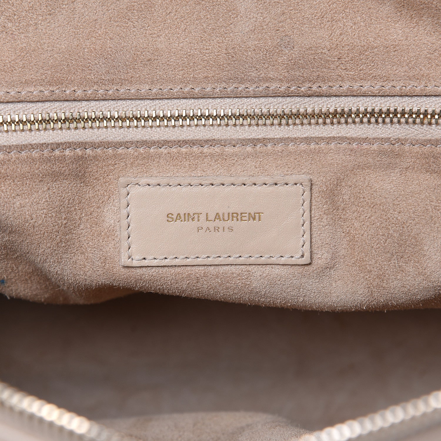 Saint Laurent Calfskin Classic Duffle 6 Beige 6 of 21