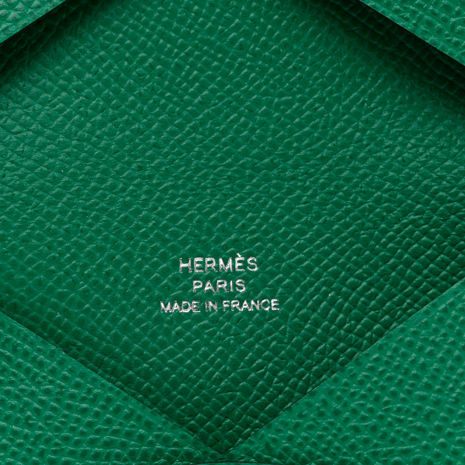 Hermes Epsom Calvi Card Case Vert Jade 6 of 6