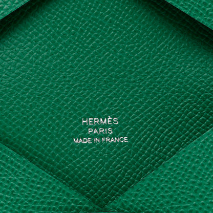 Hermes Epsom Calvi Card Case Vert Jade 6 of 6