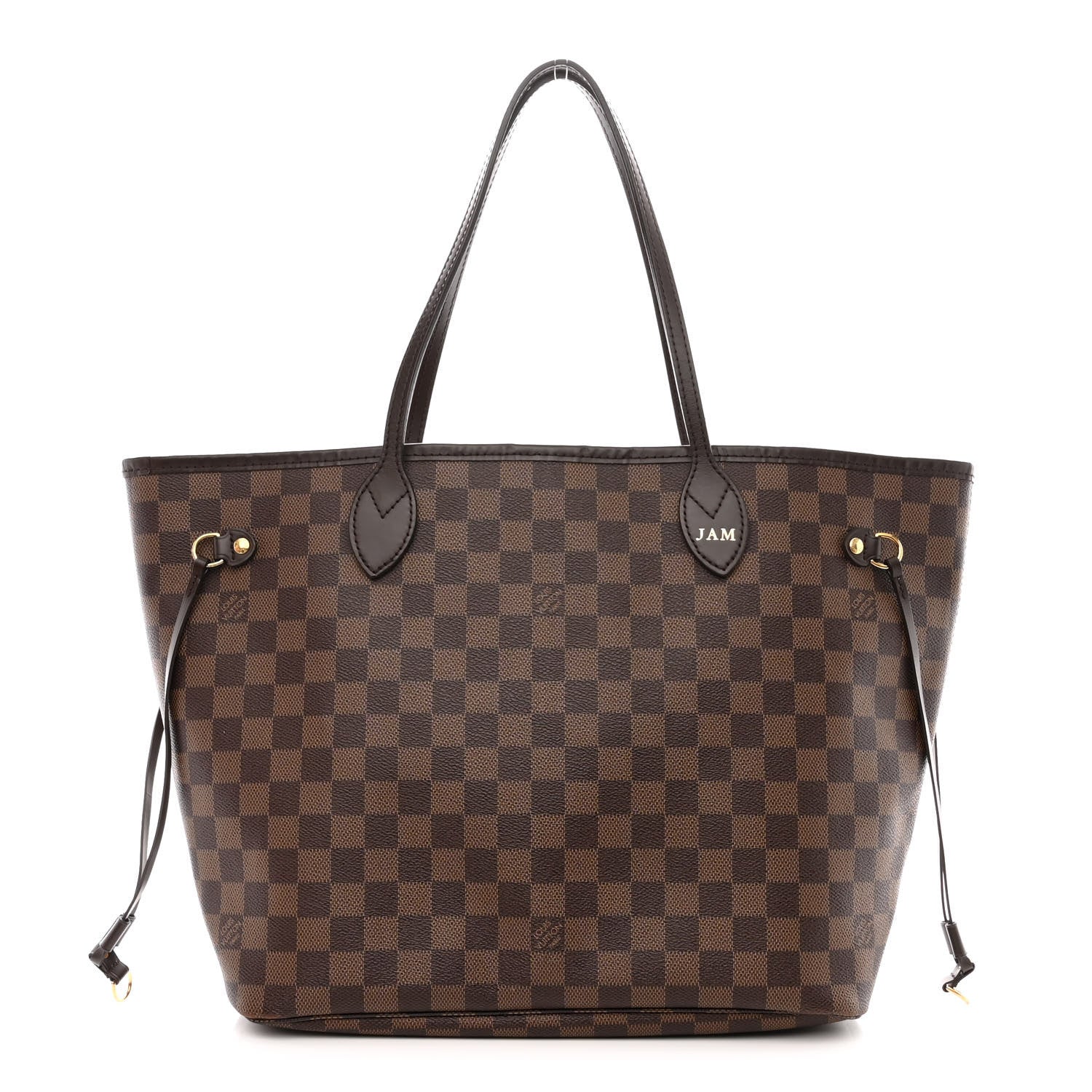 Louis Vuitton Damier Ebene Neo Neverfull MM Rose Ballerine 1 of 11