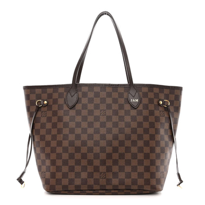 Louis Vuitton Damier Ebene Neo Neverfull MM Rose Ballerine 1 of 11