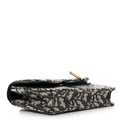 Christian Dior Oblique Saddle Belt Bag Blue 4 of 9