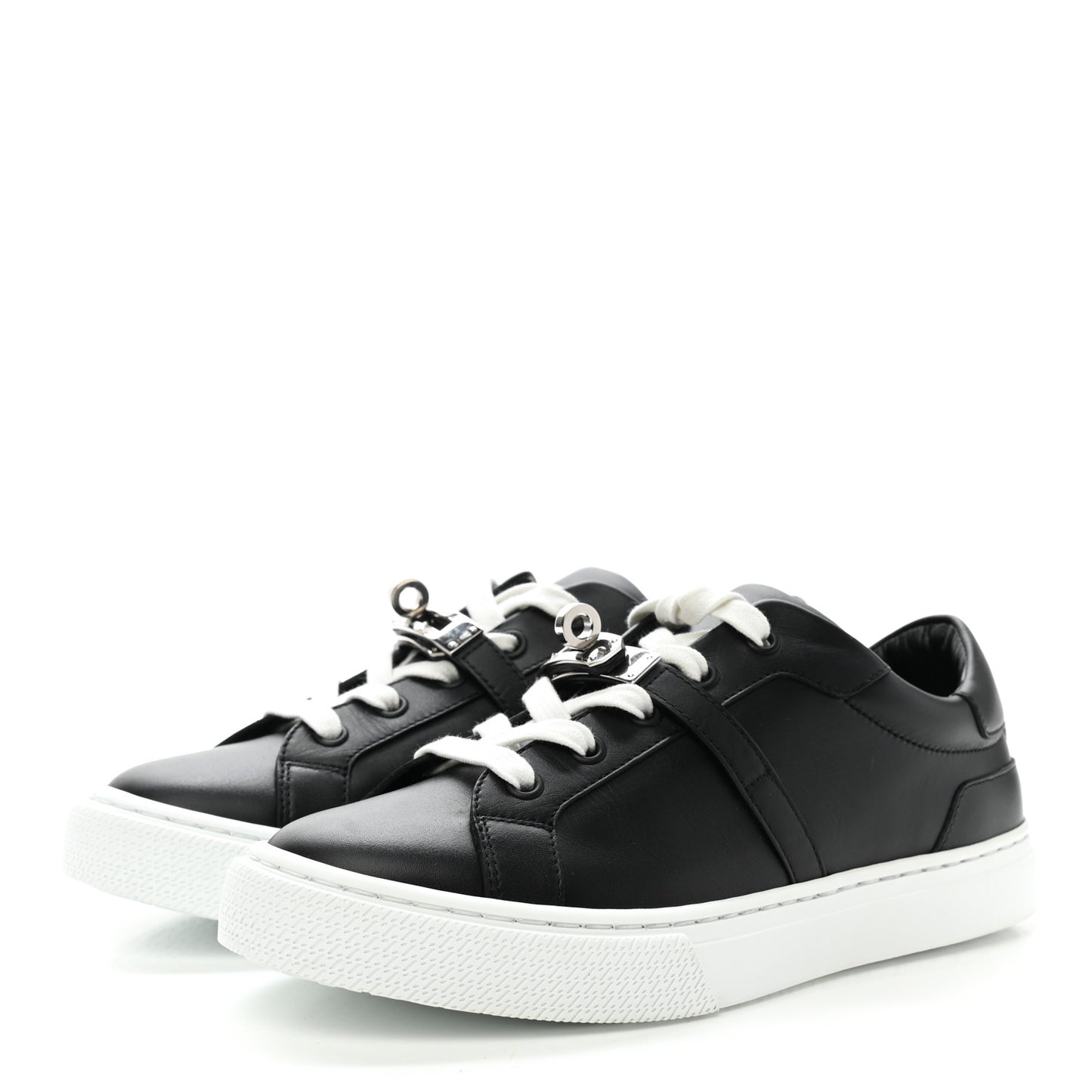 Calfskin Day Sneakers 36.5 Black