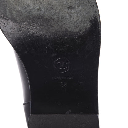 Chanel Calfskin Asymmetrical Mid Calf Boots 39 Black 6 of 15