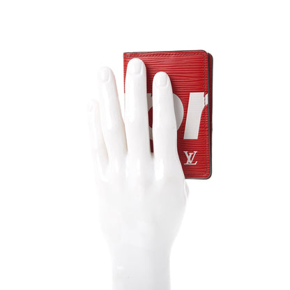 Louis Vuitton X SUPREME Epi Pocket Organizer Red 2 of 8
