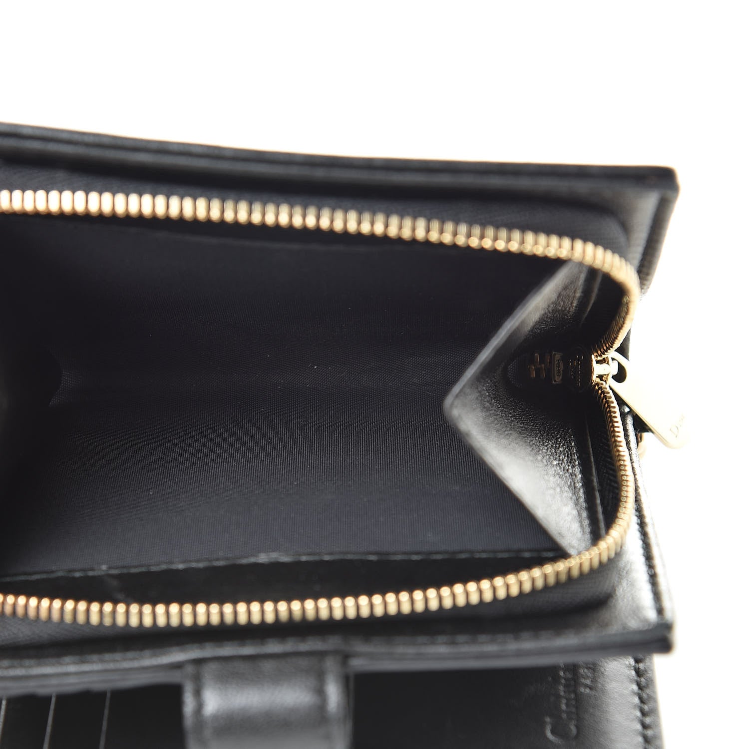 Christian Dior Lambskin Cannage Medium Lady Dior Eden Wallet Black 6 of 17