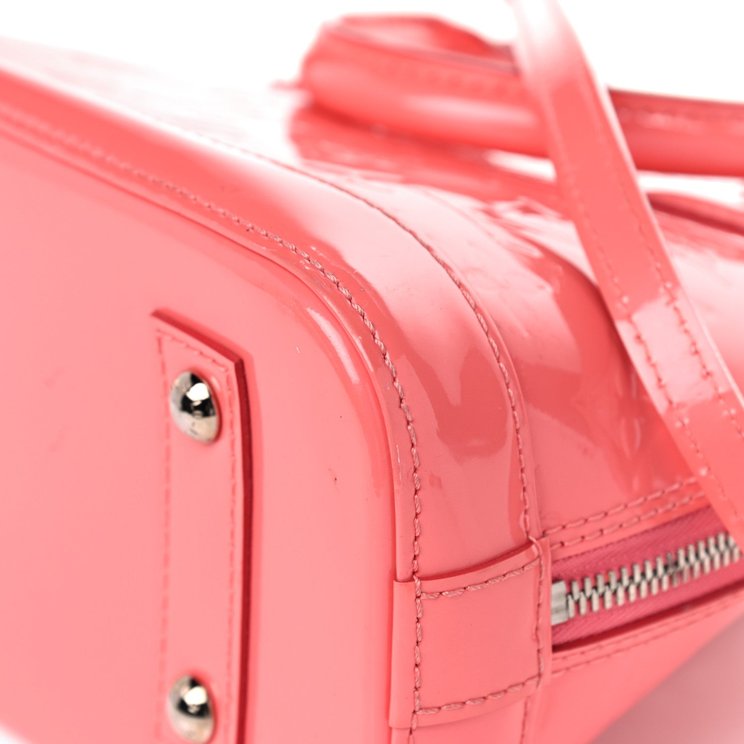 Louis Vuitton Vernis Alma BB Poppy 11 of 22