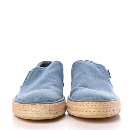 Louis Vuitton Denim Damier Mens Coconut Grove Espadrilles 12 Blue 2 of 12