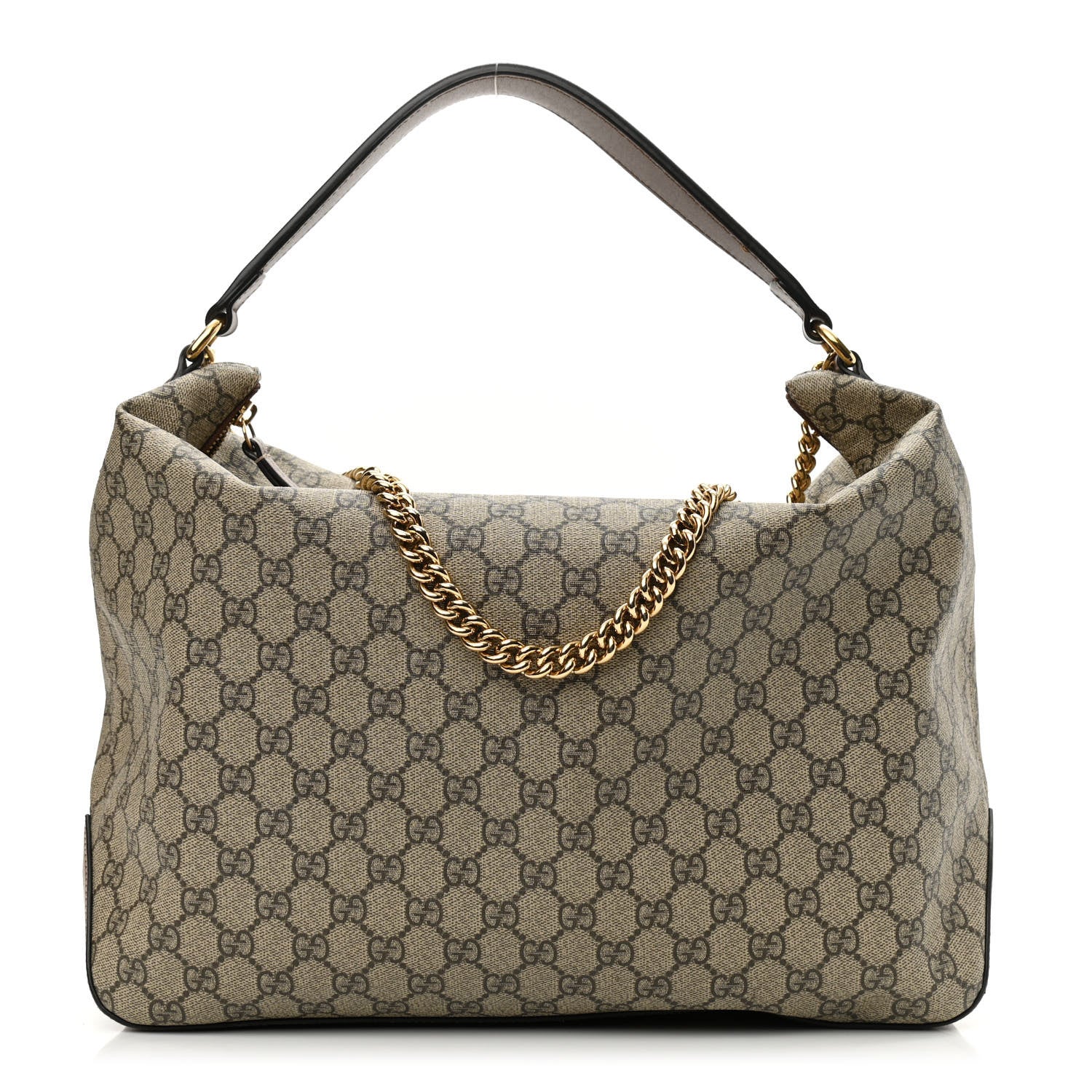 Gucci GG Supreme Monogram Large Linea A Hobo Light Brown 1 of 9